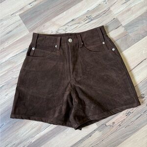 Women’s faux suede shorts